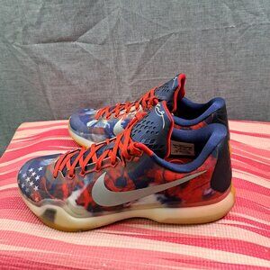 Size 13 Nike Kobe 10 “Independence Day” University Red White Blue 705317-604 Men